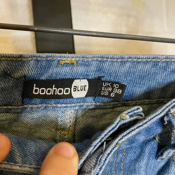 Boohoo Blue  Demin Jeans sz 6 - Picture 6 of 6